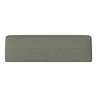 Textured sage green bench cushion with a smooth finish and minimalist design. Perfect for modern decor settings.