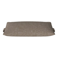 Rectangular cushion in a soft beige color with a subtle textured pattern for a cozy, elegant look.