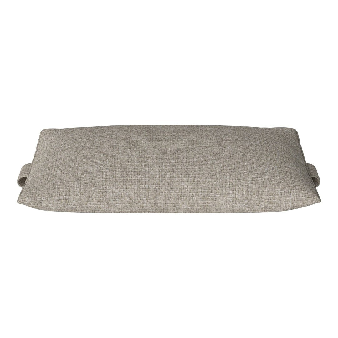 Light gray cushion with a textured pattern, ideal for modern decor. Elegant and versatile design.