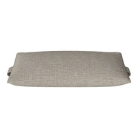 Light gray cushion with a textured pattern, ideal for modern decor. Elegant and versatile design.