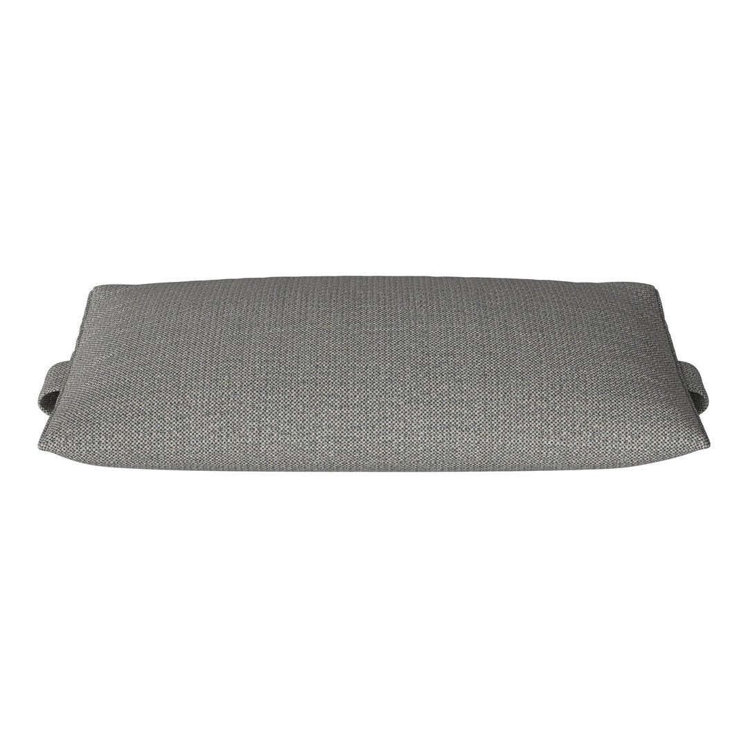Gray patterned outdoor cushion with a textured finish and subtle geometric design. Perfect for stylish patio decor.