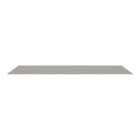 Sleek, solid light gray shelf with a smooth surface, perfect for modern home decor.