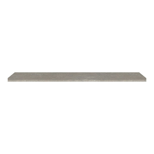 Gray textured shelving board with a smooth finish, perfect for modern decor and versatile display options.