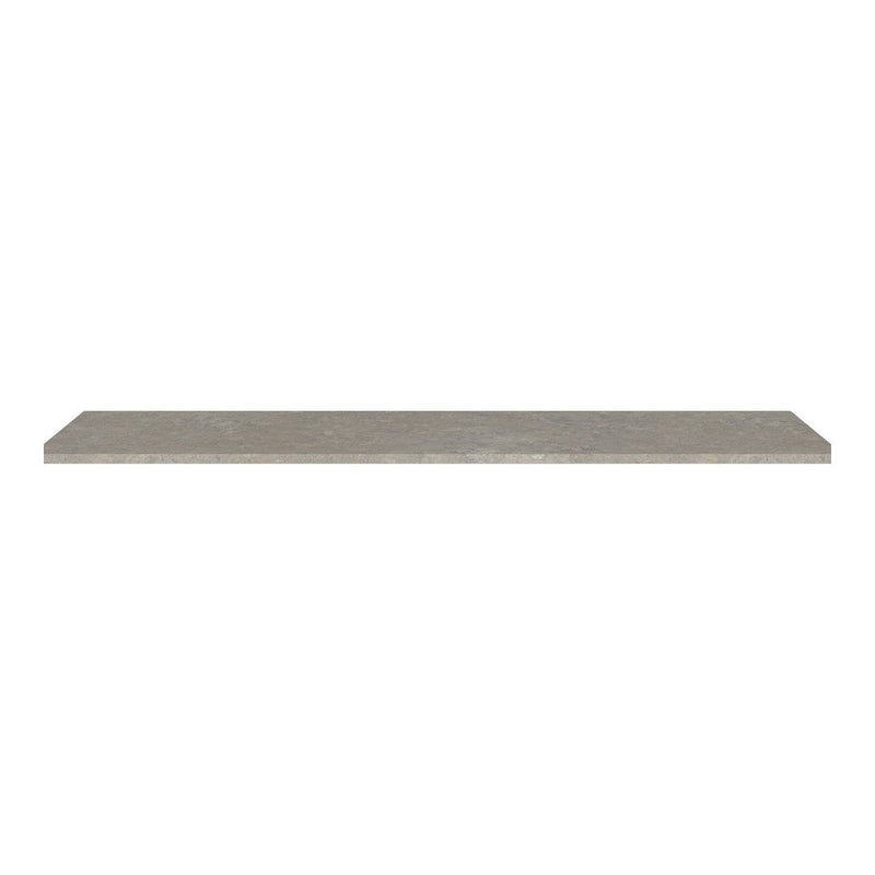 Gray textured shelving board with a smooth finish, perfect for modern decor and versatile display options.