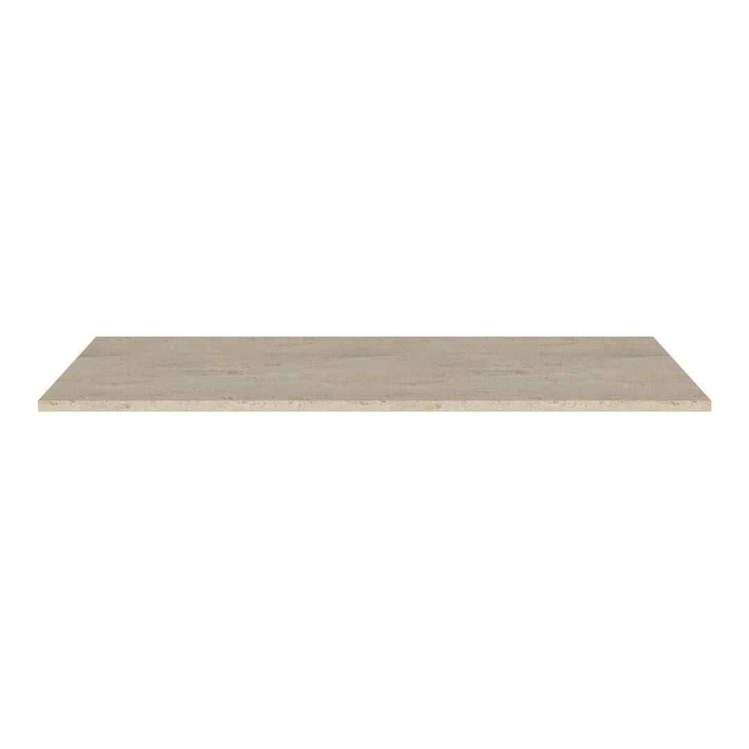 Light beige wood shelf with a smooth, natural finish, showcasing subtle grain patterns. Ideal for minimalist decor.
