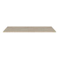 Light beige wood shelf with a smooth, natural finish, showcasing subtle grain patterns. Ideal for minimalist decor.