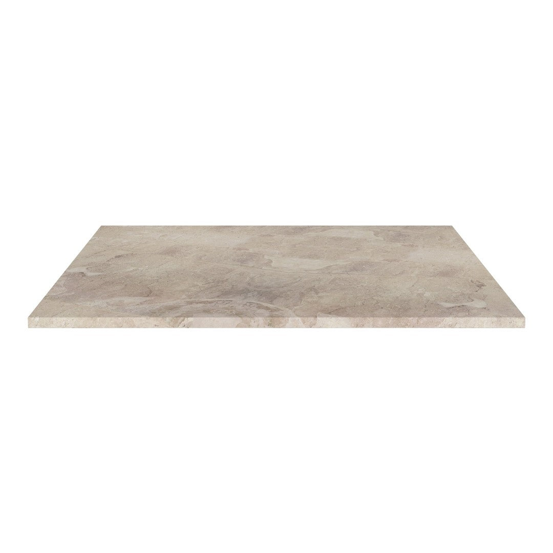Elegant gray marble countertop with subtle veining and a smooth, polished finish. Perfect for modern interiors.