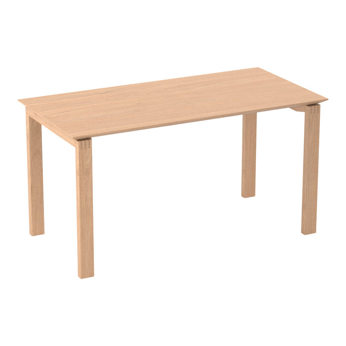 Light wood dining table with a smooth, natural finish and classic rectangular design. Ideal for modern interiors.