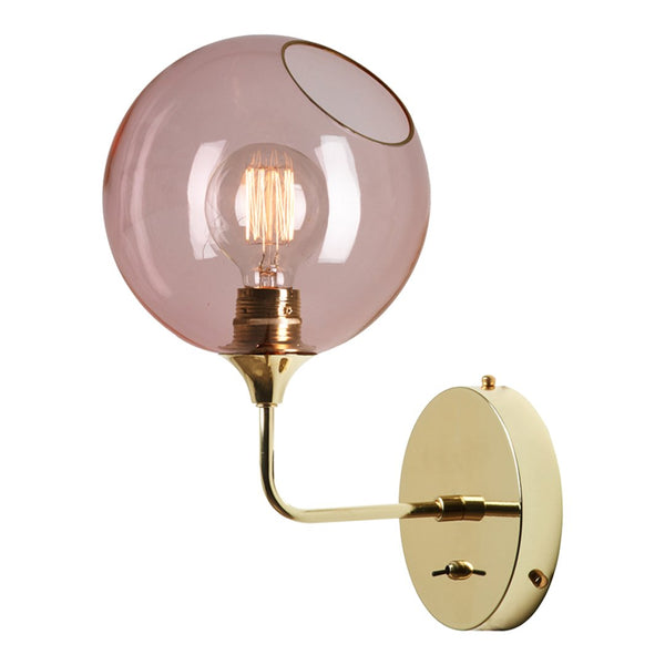 Ballroom Wall Lamp - Rose w/ Gold / Short - Outlet