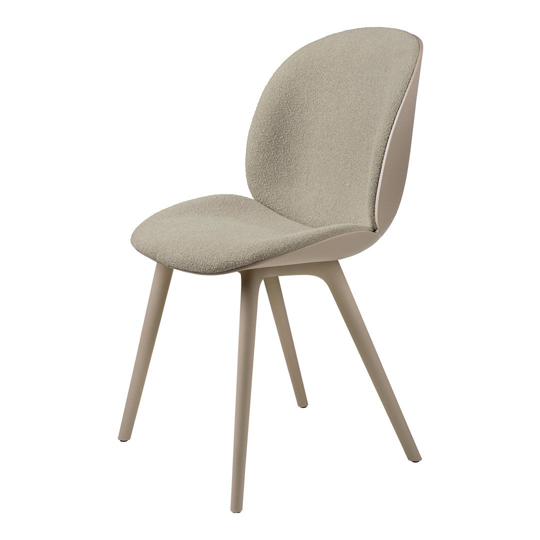 Beetle Dining Chair - Front Upholstered - Plastic Base, Monochrome