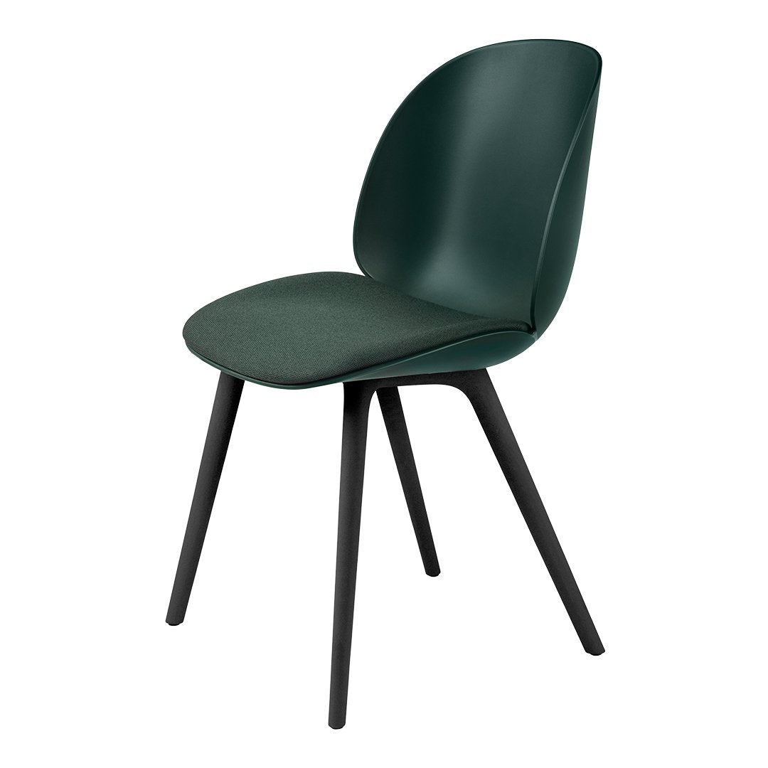 Beetle Dining Chair - Seat Upholstered - Black Plastic Base
