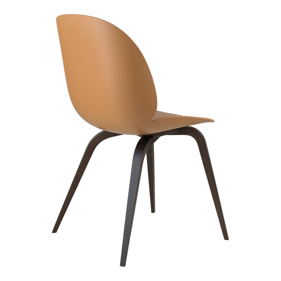 Gubi Beetle Dining Chair Wood Base Unupholstered by GamFratesi