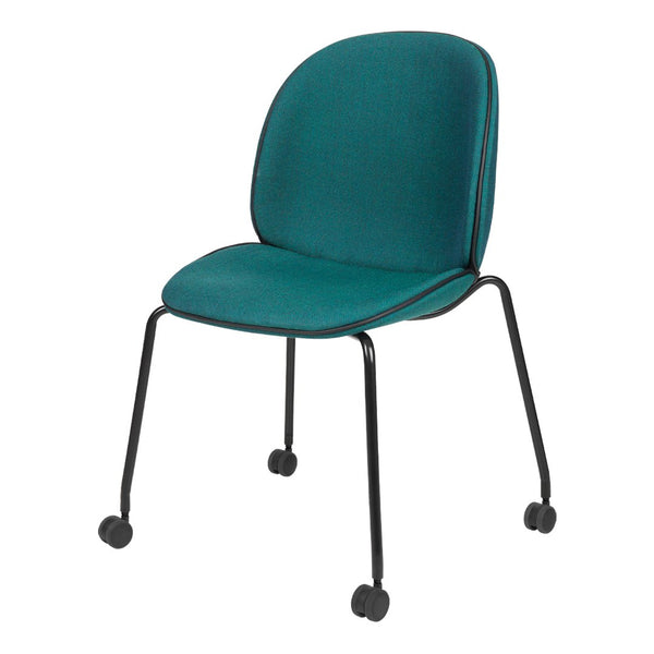Beetle Dining Chair - Castor Base - Fully Upholstered