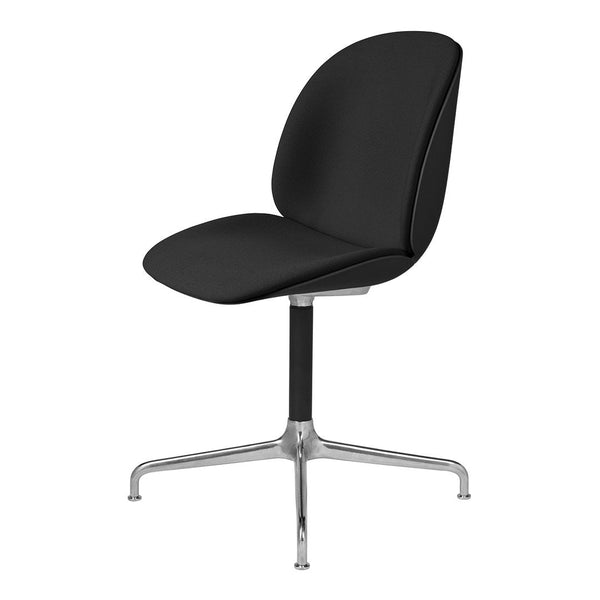 Beetle Meeting Chair - Aluminum 4-Star Swivel Base - Front Upholstered