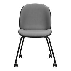 Beetle Meeting Chair - 4 Legs w/ Castors - Front Upholstered