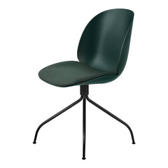 Beetle Meeting Chair - Black  Swivel Base - Seat Upholstered