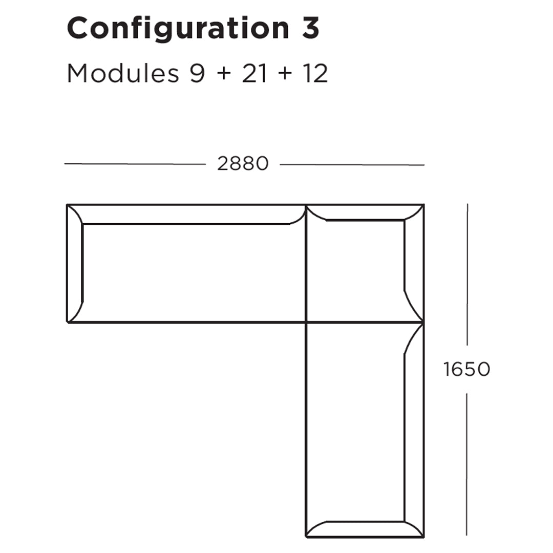 Blade Modular Sofa (Modules 9-16)