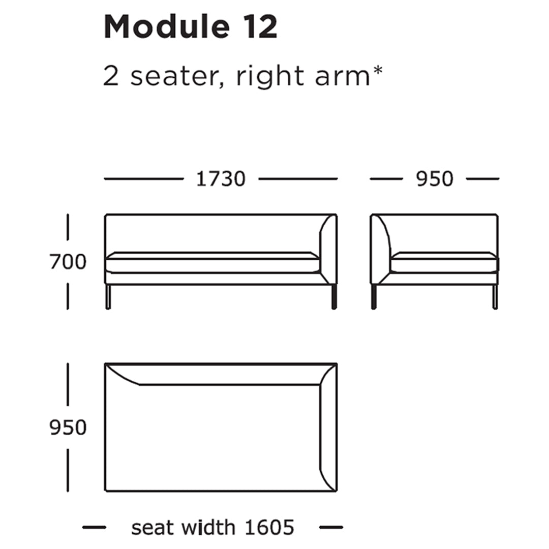 Blade Modular Sofa (Modules 9-16)