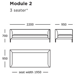 Blade Modular Sofa (Modules 1-8)