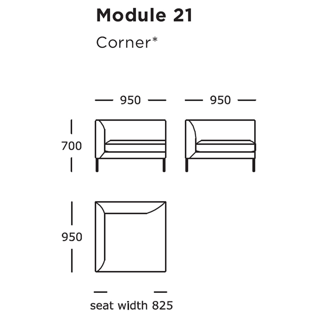 Blade Modular Sofa (Modules 17-23)
