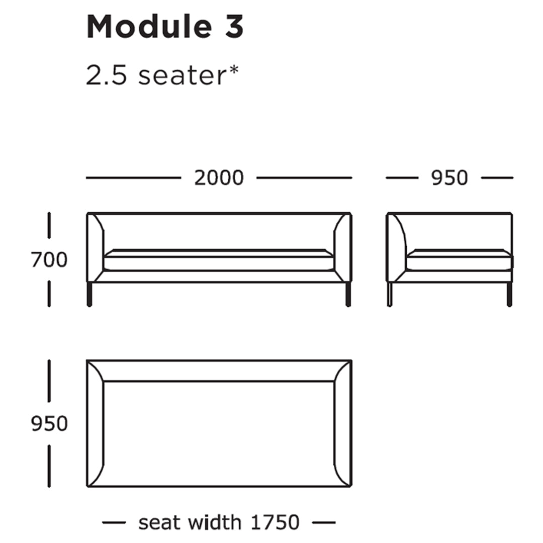 Blade Modular Sofa (Modules 1-8)