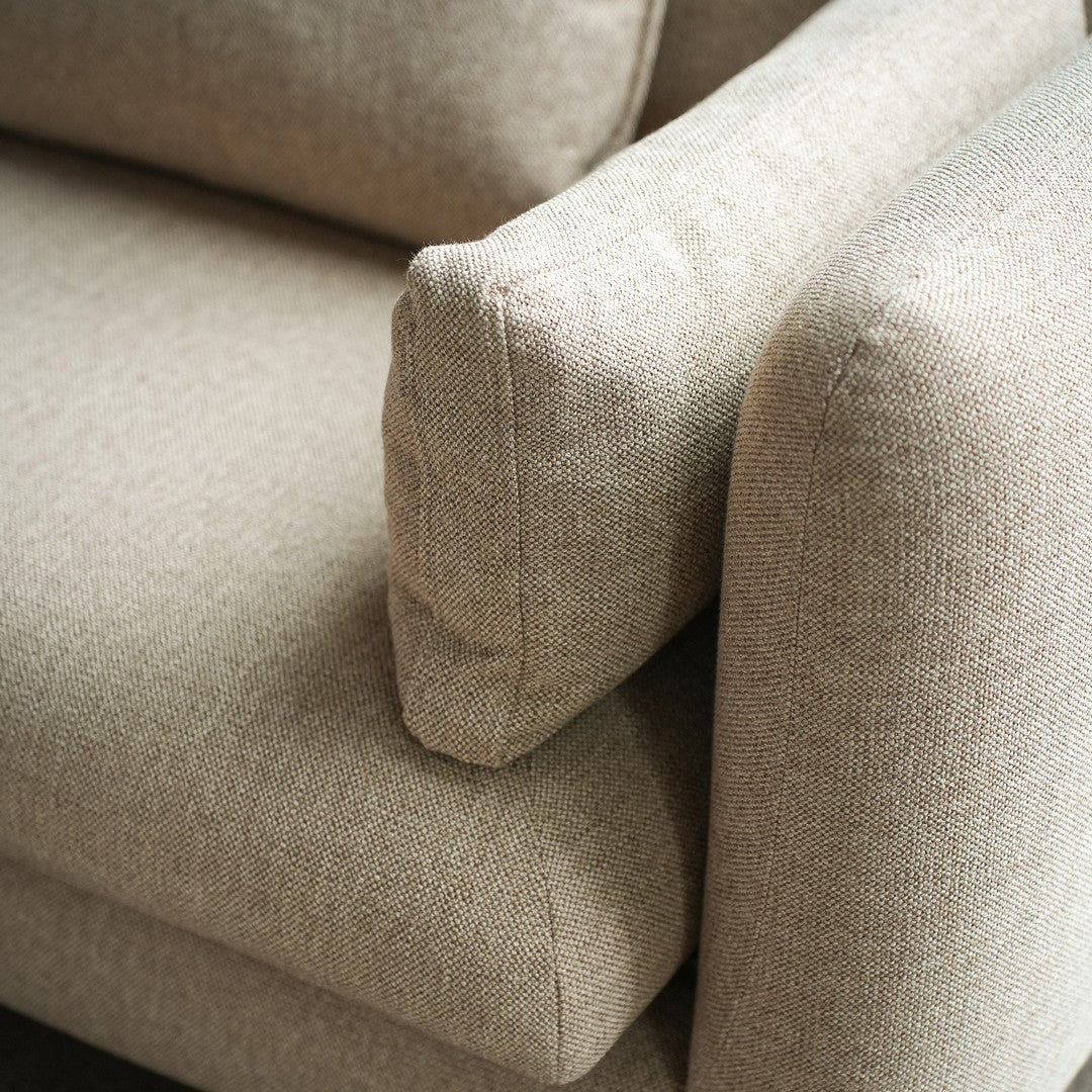 Bloom 2-Seater Sofa w/ Chaise Lounge - Wooden Legs