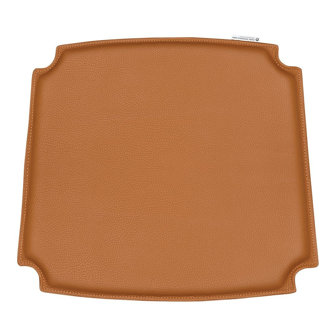 Wishbone chair leather seat top
