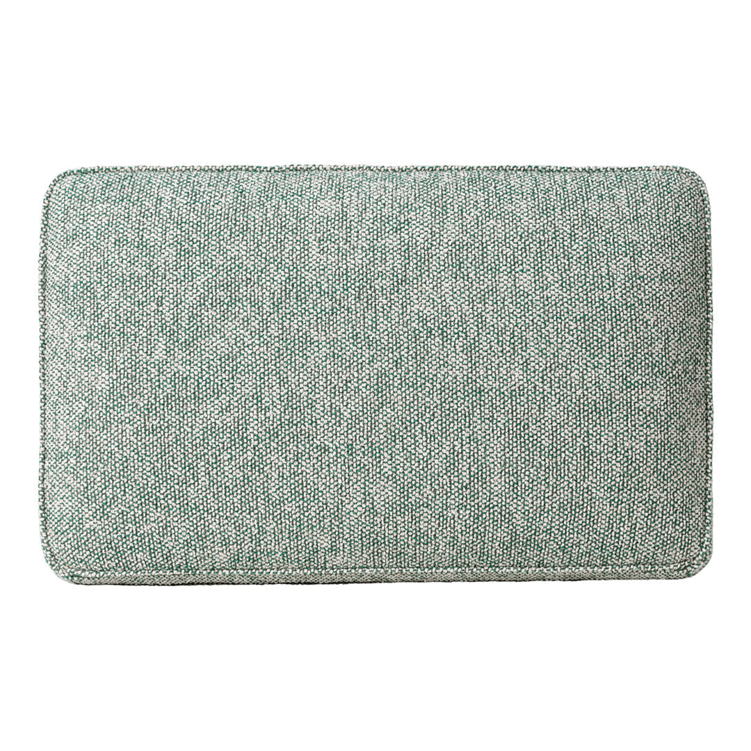 Soft teal bath mat with subtle texture and a minimalist design, perfect for adding a calming touch to any bathroom.
