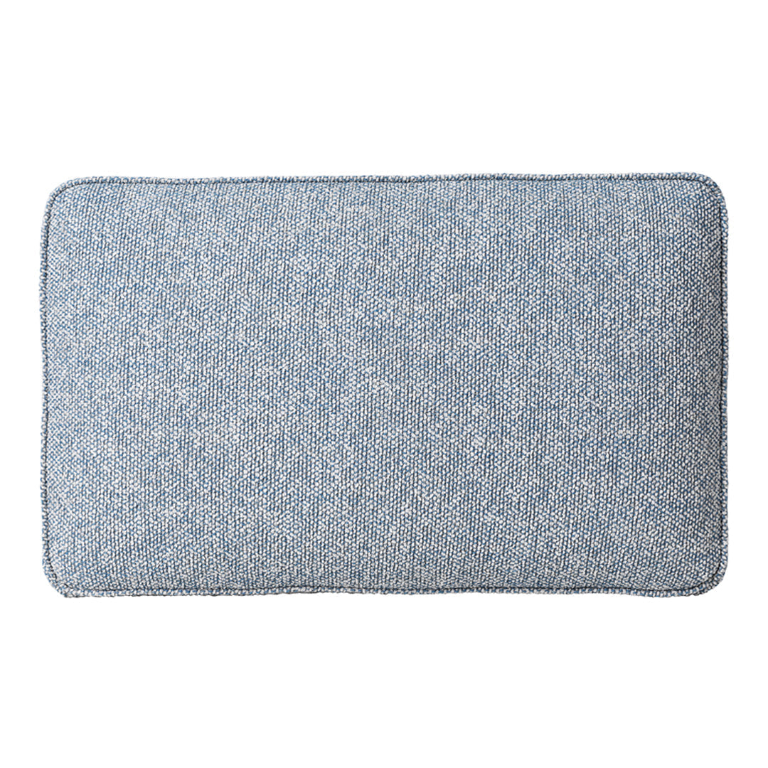 Textured blue rectangle with a soft, woven pattern for a cozy and modern look.