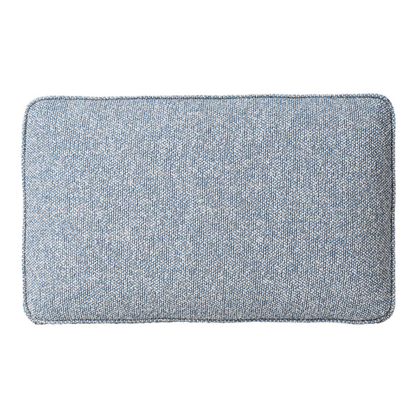 Textured blue rectangle with a soft, woven pattern for a cozy and modern look.