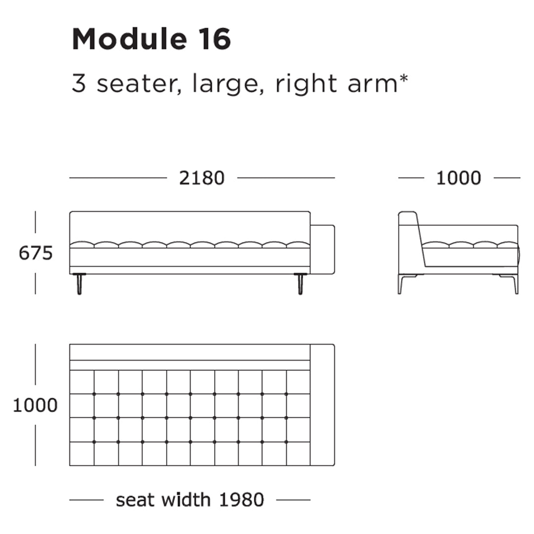 Campo Modular Sofa (Modules 9-16)