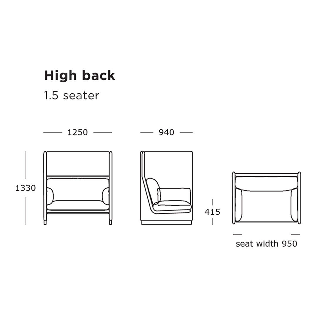 Case Lounge Chair - High Back