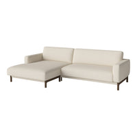 Modern cream sectional sofa with clean lines and a sleek, minimalist design, perfect for any contemporary living space.