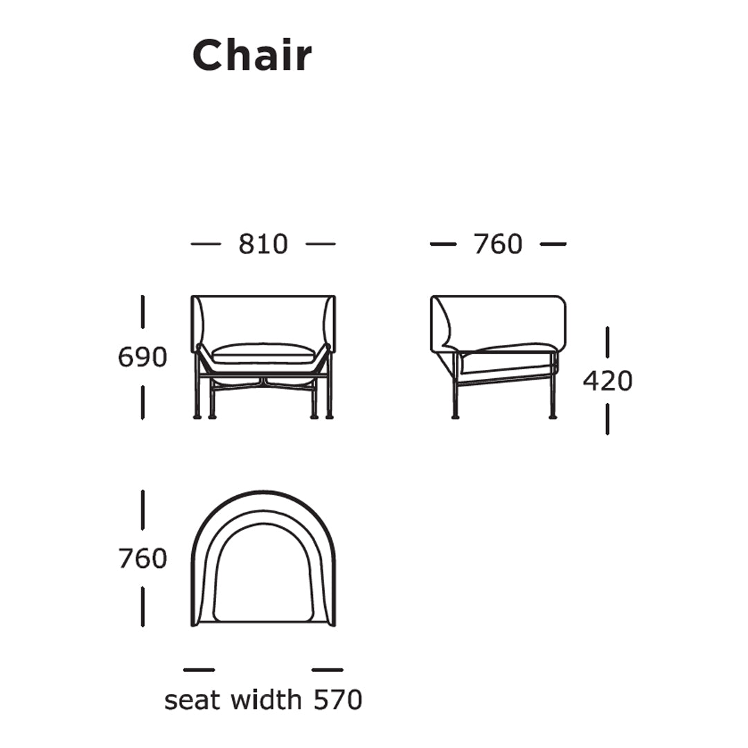 Modern chair design with sleek lines and a minimalist outline, featuring a soft, neutral color palette.