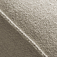 Textured beige fabric with a soft, fuzzy pattern and subtle variation in tones for a cozy look.