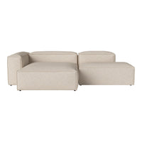 Beige modular sofa with a clean, minimalist design and soft, textured fabric. Ideal for modern interiors.
