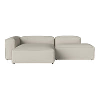 Light beige modular sofa with a clean, modern design and smooth, textured fabric. Perfect for any contemporary decor.