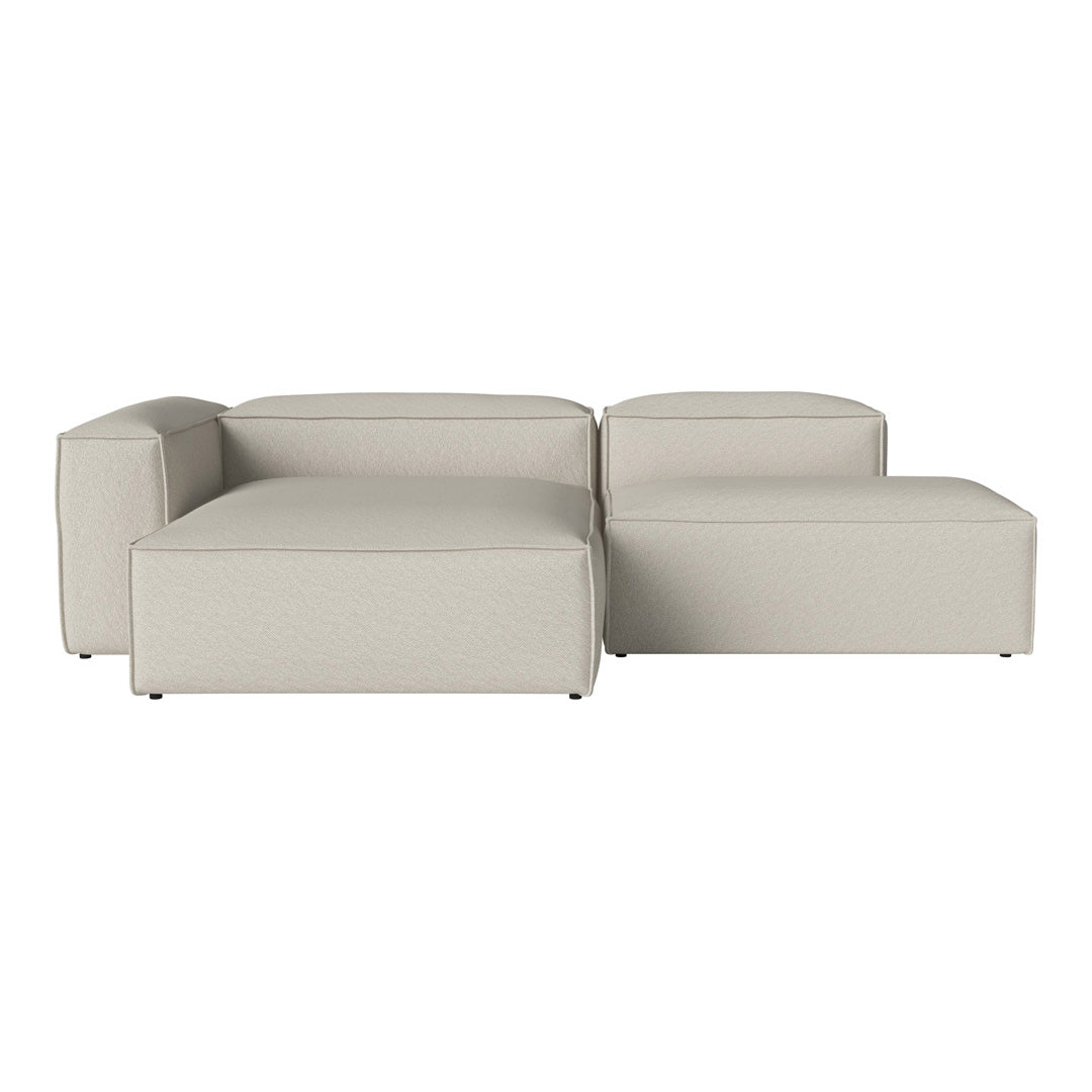 Light beige modular sofa with a clean, modern design and smooth, textured fabric. Perfect for any contemporary decor.