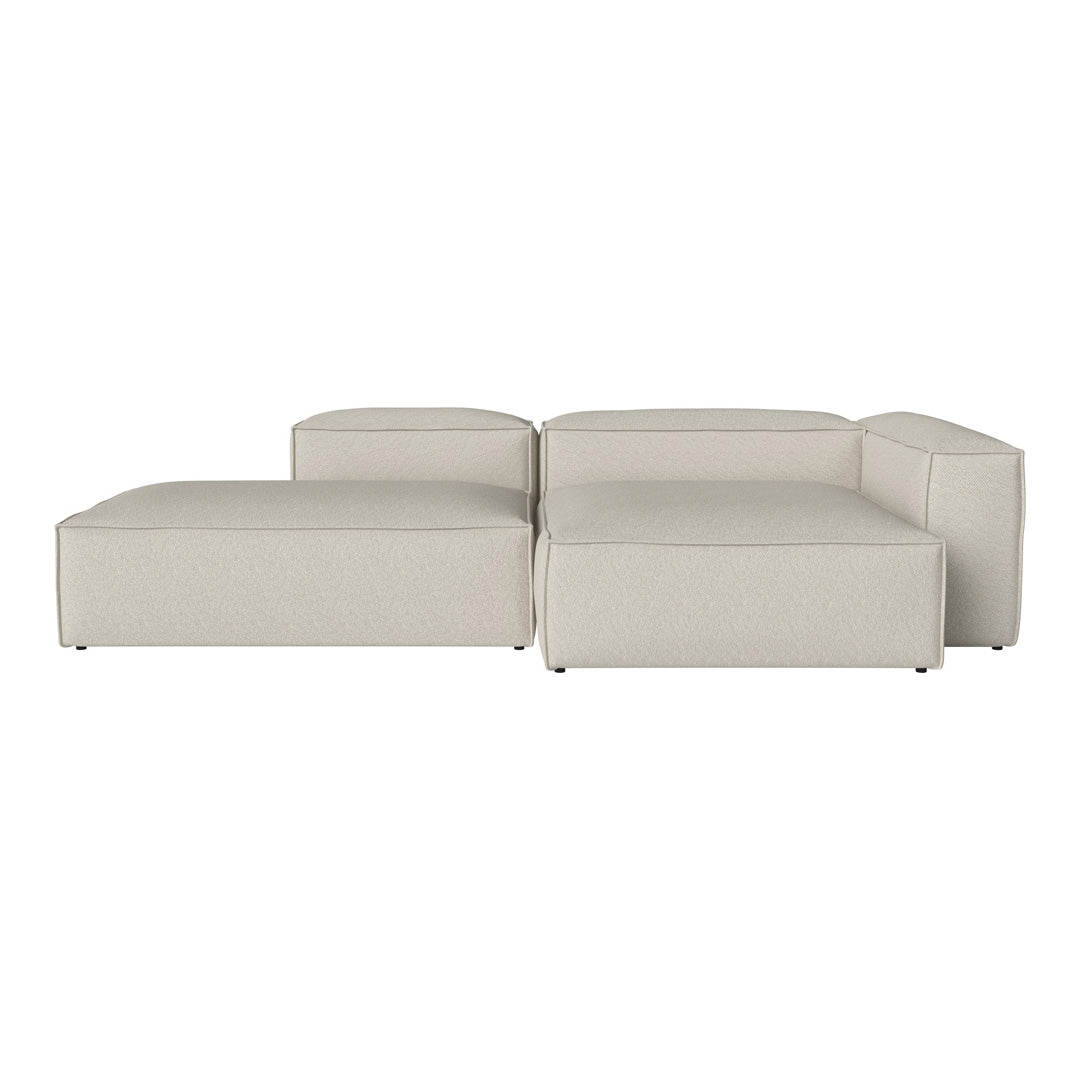 Beige modular sectional sofa with a contemporary design and smooth, clean lines. Versatile and stylish for any space.