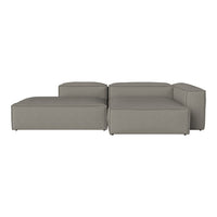 Gray modular sofa with sleek, clean lines and a modern, minimalist design. Perfect for contemporary living spaces.
