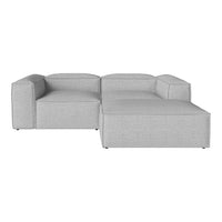 Modern gray sectional sofa with clean lines and textured fabric, perfect for contemporary interiors.