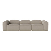 Beige modular sofa with a textured weave and minimal pattern, offering a modern and stylish look for any living space.