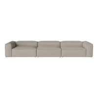 Beige modular sofa with a sleek, modern design and clean lines, perfect for contemporary living spaces.