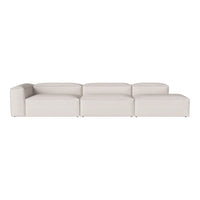 Modern cream sectional sofa with sleek lines and a minimalist design, perfect for contemporary interiors.