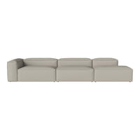 Modern modular sofa in soft beige with smooth, clean lines and a minimalist design, perfect for contemporary spaces.