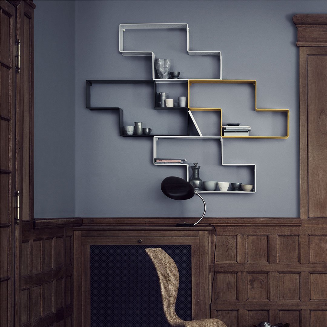 GUBI グビ/DEDAL Shelf デダル シェルフ/Mathieu Mategot マシュー マテゴ/ウォールシェルフ/棚 Mategot Dedal Bookshelf – Danish Design Store