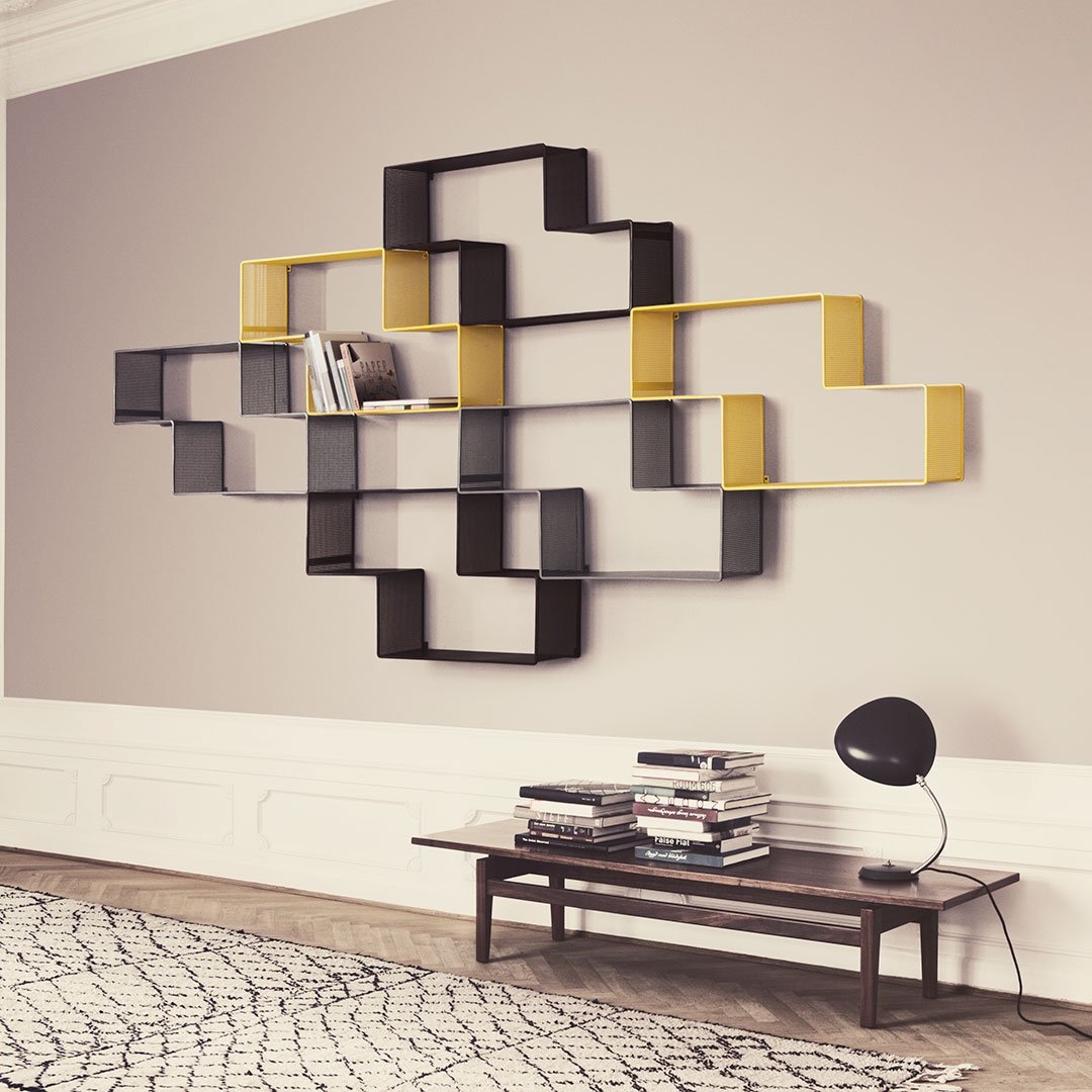 GUBI グビ/DEDAL Shelf デダル シェルフ/Mathieu Mategot マシュー マテゴ/ウォールシェルフ/棚 Mategot Dedal Bookshelf – Danish Design Store