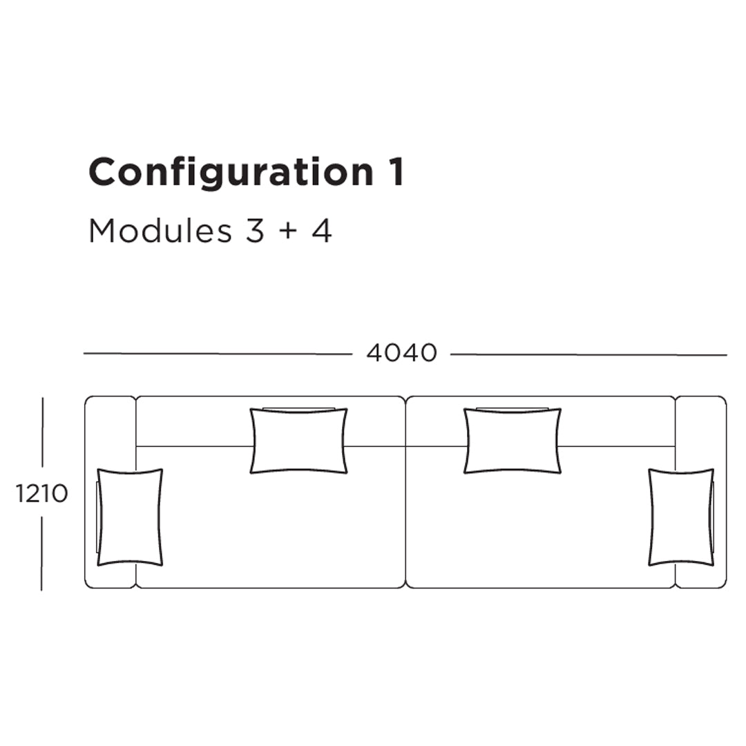Define Modular Sofa (Modules 1-6)