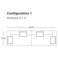 Define Modular Sofa (Modules 1-6)