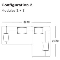 Define Modular Sofa (Modules 1-6)